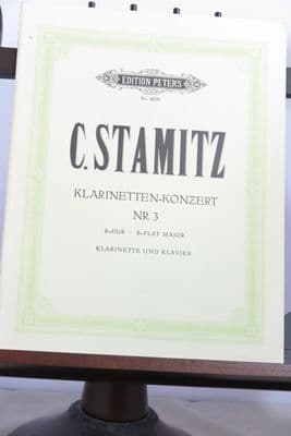 Stamitz C - Concerto No 3 in B Flat for Clarinet & Piano arr Wojciechowski J