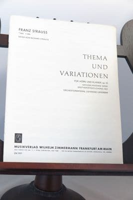 Strauss F - Theme & Variations Op 13 for Horn & Piano