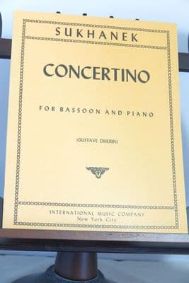 Sukhanek S - Concertino for Bassoon & Piano ed Dherin G