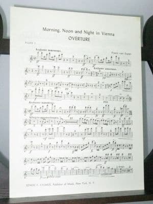 Suppe F von - Overture Morning Noon and Night in Vienna Flute 1 Part