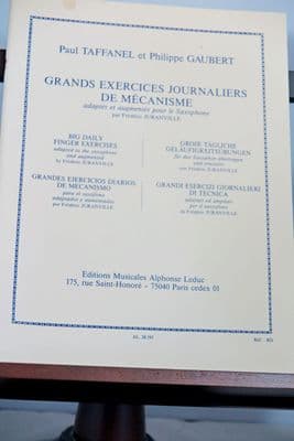 Taffanel P & Gaubert P - Big Daily Finger Exercises adapted for Saxophone by Juranville F