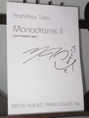 Taira Y - Monodrame 2 for Solo Bassoon
