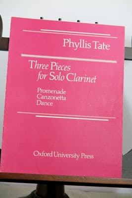 Tate P - Three Pieces (Promenade Canzonetta & Dance) for Solo Clarinet