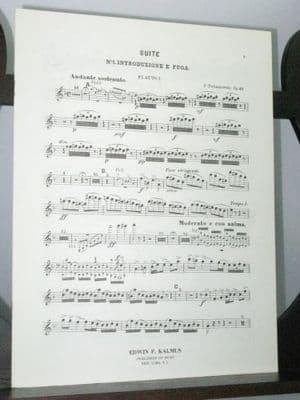 Tchaikovsky P I - Orchestral Suite No 1 Op 43 Flute 1 Part