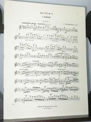 Tchaikovsky P I - Orchestral Suite No 3 Op 55 Flute 1 Part
