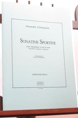 Tcherepnin A - Sonatine Sportive for Saxophone and Wind Trio arr Yadzinski E
