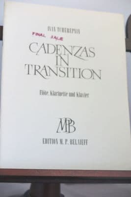 Tcherepnin I - Cadenza in Transition for Flute Clarinet & Piano