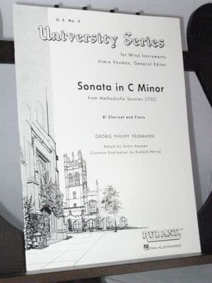 Telemann G P - Sonata in C Minor from Methodische Sonaten arr Voxman H