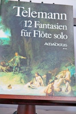 Telemann G P - Twelve Fantasias for Flute Solo ed Reidemeister P