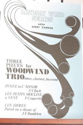 Three Pieces for Woodwind Trio (Oboe Clarinet & Bassoon) arr Camden K [INCOMPLETE]