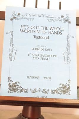 Traditional - He's Got the Whole World in His Hands for Alto Saxophone & Piano arr Smet R de