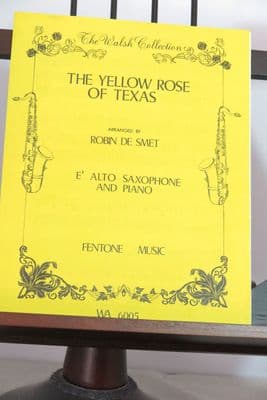 Traditional - The Yellow Rose of Texas for E Flat Alto Saxophone & Piano arr Smet R de
