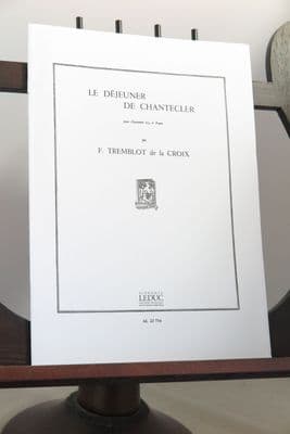 Tremblot de la Croix F - Le Dejeuner de Chantecler for Clarinet & Piano