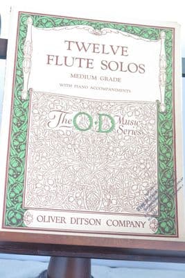 Twelve Flute Solos with Piano Accompaniments (Medium Grade)