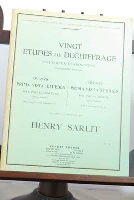 Twenty Prima Vista Studies for Two Clarinets ed Sarlit H