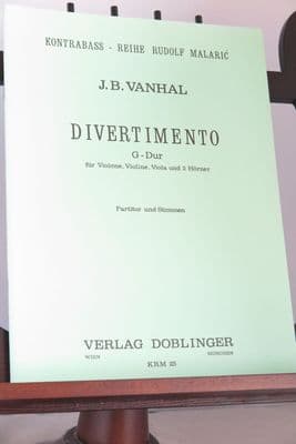 Vanhal J B - Divertimento in G for Violin Viola Violone & 2 Horns