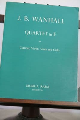 Vanhal J B - Quartet in F for Clarinet Violin Viola & Cello