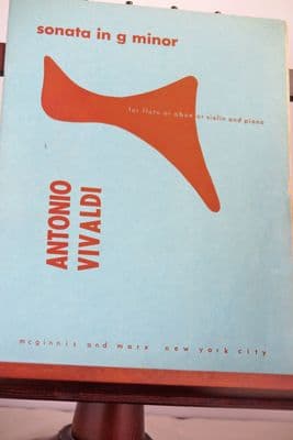 Vivaldi A - Sonata in G Minor for Flute or Oboe or Violin & Piano