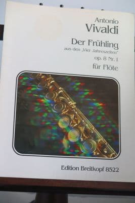 Vivaldi A - Spring from The Four Seasons Op 8 No 1 for Solo Flute