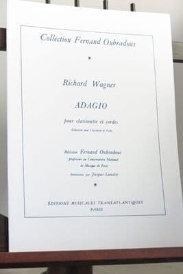 Wagner R - Adagio for Clarinet & Piano arr Oubrados F