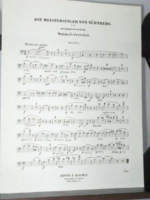 Wagner R - Walther's Prize Song from Die Meistersinger von Nurnberg Bassoon 1 Part