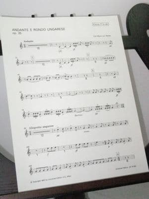 Weber C M von - Andante and Hungarian Rondo Op 35 Horn 1 Part