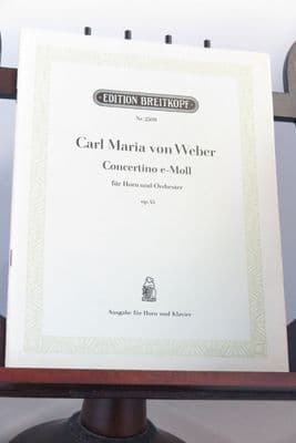 Weber C M von - Concertino in E Minor Op 45 for Horn & Piano  arr Kling H