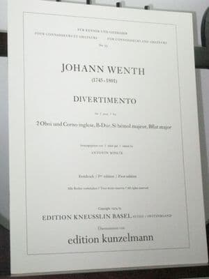 Wenth J - Divertimento in B Flat for 2 Oboes & Cor Anglais