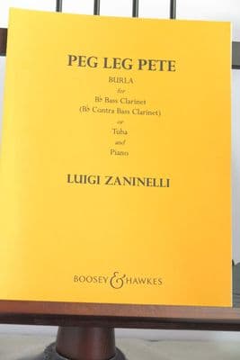 Zaninelli L - Peg Leg Pete Burla for Bass Clarinet (or Tuba) & Piano
