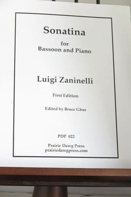 Zaninelli L - Sonatina for Bassoon & Piano