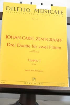 Zentgraaff J C - Duet No 1 in C from 3 Duets Op 1 for 2 Flutes