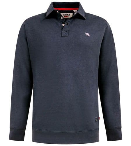 D555  COLLARED SWEATSHIRT