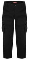 D555 Cotton Cargo Trousers - Black