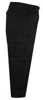D555 Cotton Cargo Trousers - Black