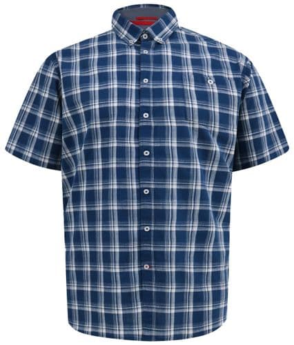 D555 FRENCH NAVY CHECK SHIRT