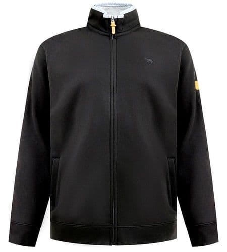 D555 - FULL ZIP  FLEECE SWEATSHIRT - BLACK