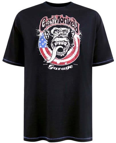 D555 - GAS MONKEY GARAGE PRINT T SHIRT