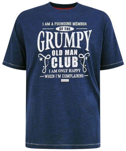 D555 GRUMPY OLD MAN PRINT T SHIRT
