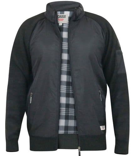 D555 HYBRID KNITTED JACKET WITH FLEECE LINING