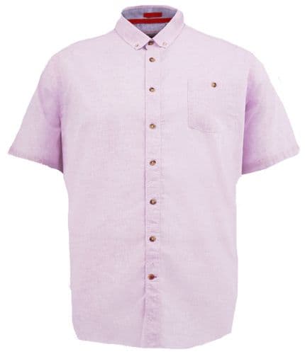 D555 LINEN MIX SHIRT - PINK
