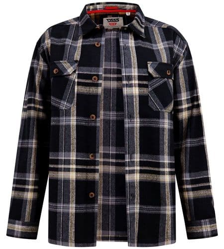 D555 LONG SLEEVED HEAVYWEIGHT OVERSHIRT SHIRT - FALKIRK