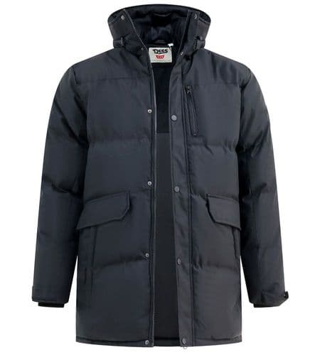 D555 QUILTED PADDED  HOODED JACKET - WOLVERHAMPTON
