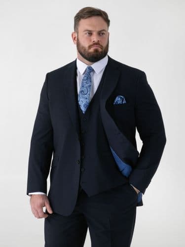 D555 SUIT JACKET - TED NAVY