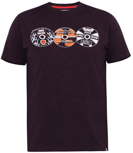 D555 VINTAGE CD'S PRINT T SHIRT - GIBBS