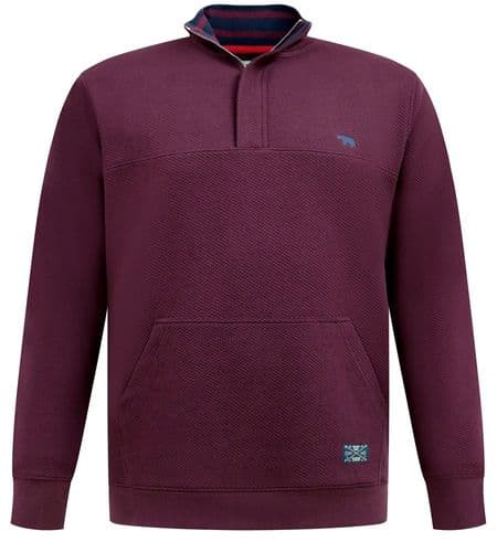 D555  - ZIP  NECK QUILTED SWEATSHIRT - LANCASTER