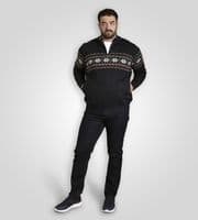 kingsize D555 zip sweater fleece lining size 2xl 4xl 3xl 5xl 6xl