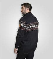 kingsize D555 zip sweater fleece lining size 2xl 4xl 3xl 5xl 6xl