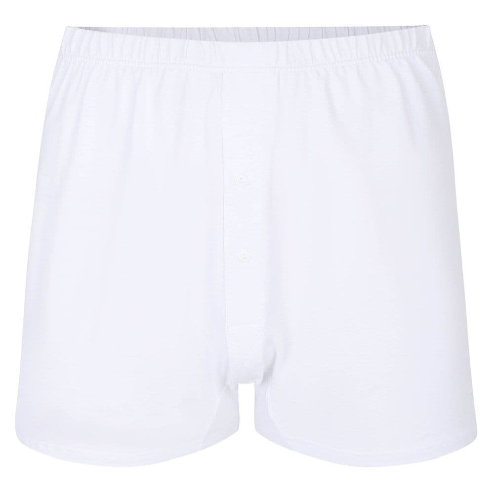 ESPIONAGE 2 PACK WHITE Jersey Knit  Boxer Shorts