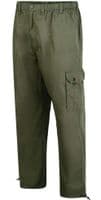 ESPIONAGE COTTON POPLIN CARGO TROUSERS