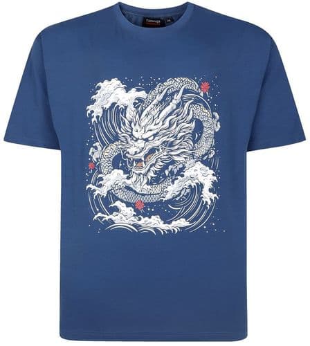 ESPIONAGE DRAGON PRINT T SHIRT